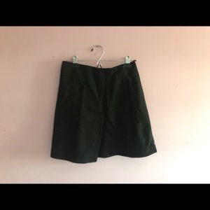 Houndstooth Patterned Uniqlo Wool Skirt